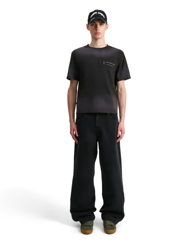 Alis Torey t-shirt Faded Black cropped bomuld