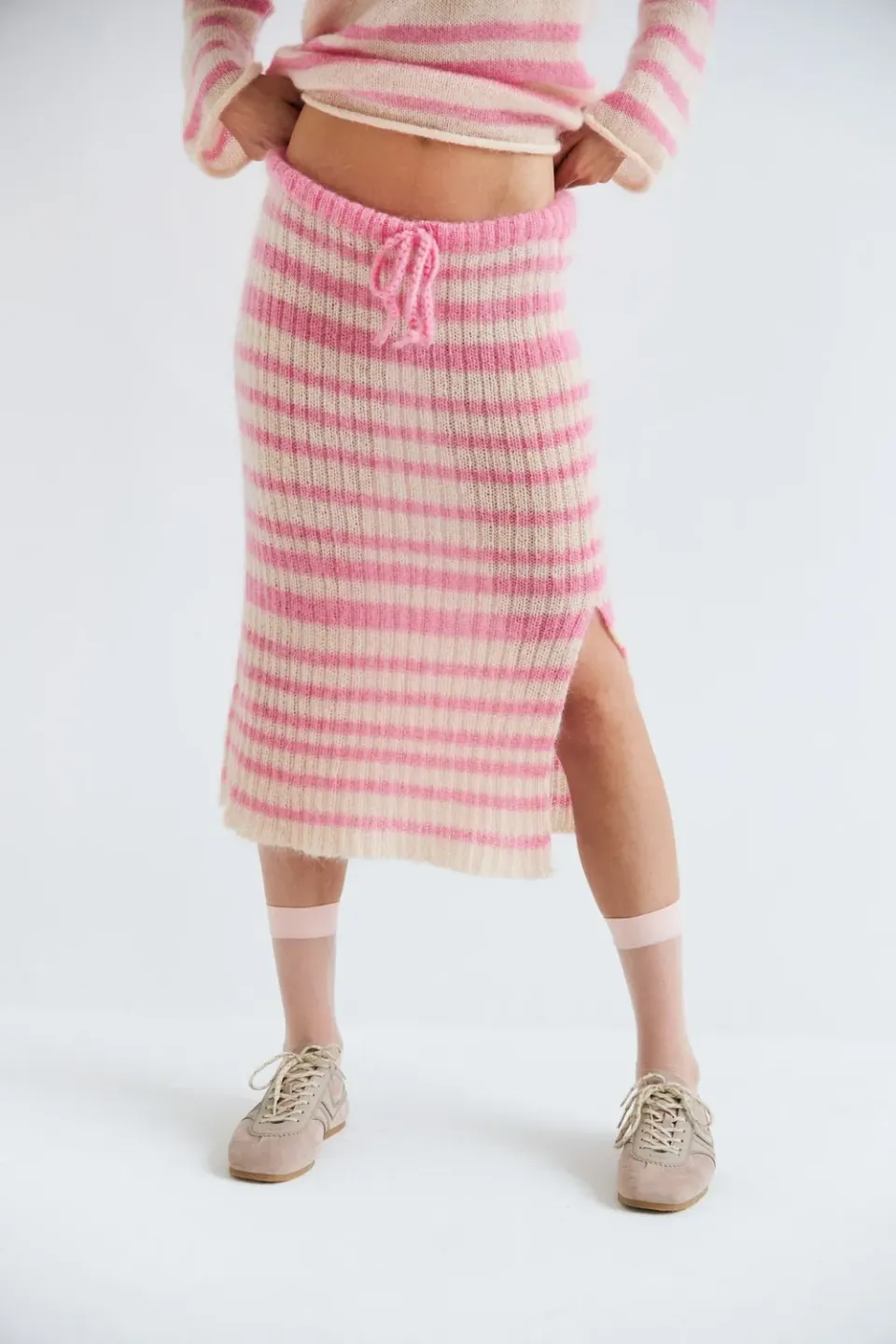 DAWNXDARE Starlette strikskørt 219 super pink mohair