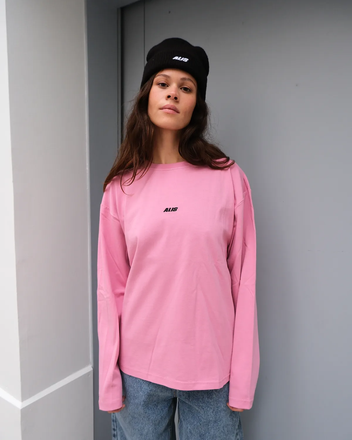 Alis Joshua langærmet t-shirt Pink regular fit
