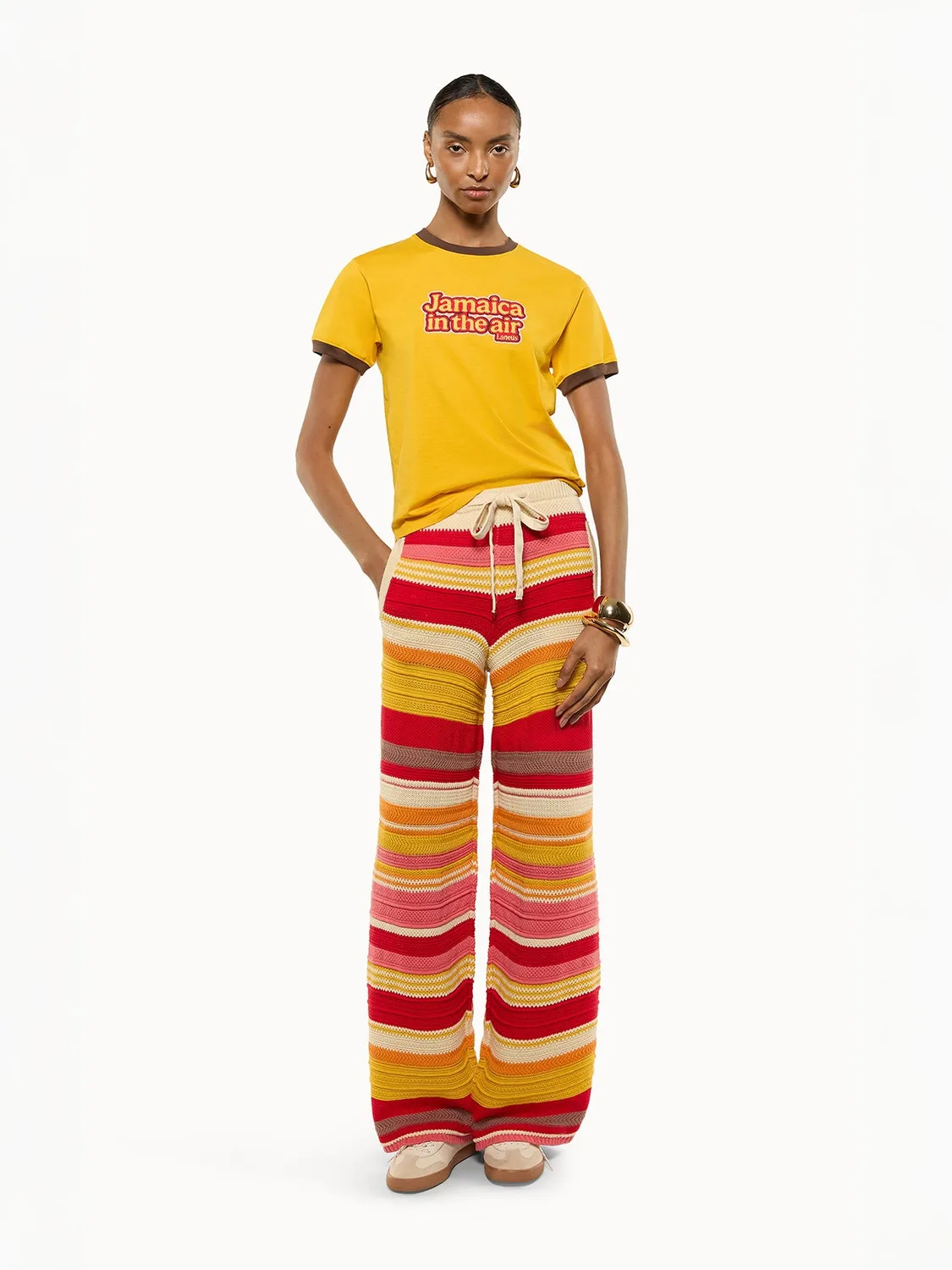 Laneus Jamaica T-shirt safran bomuld