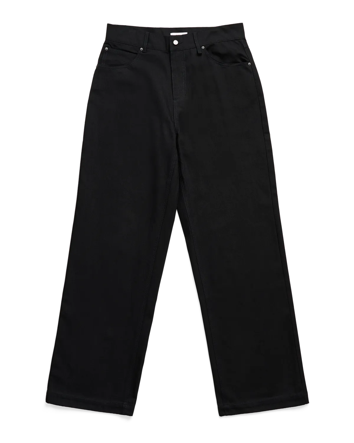 Alis Bam Wide Fit Jeans Solid Black bomuld