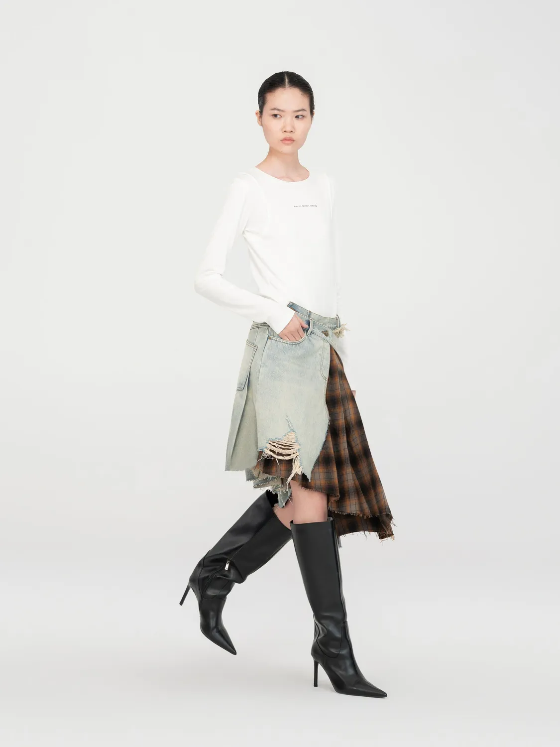Feng Chen Wang 2 in 1 Long Sleeve t-shirt vintage