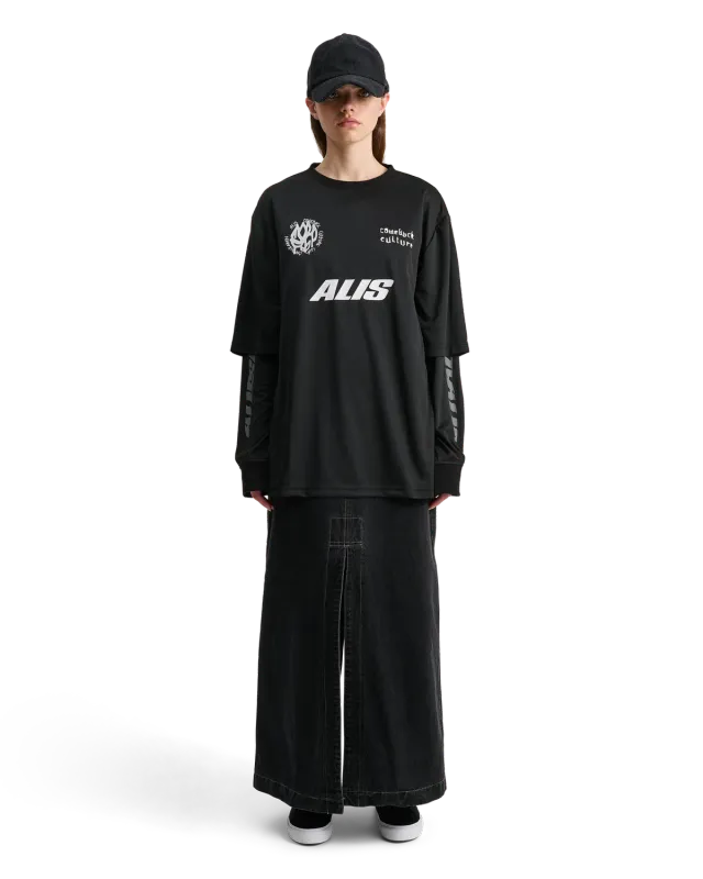 Alis Comeback Club 2-layer jersey sort polyester