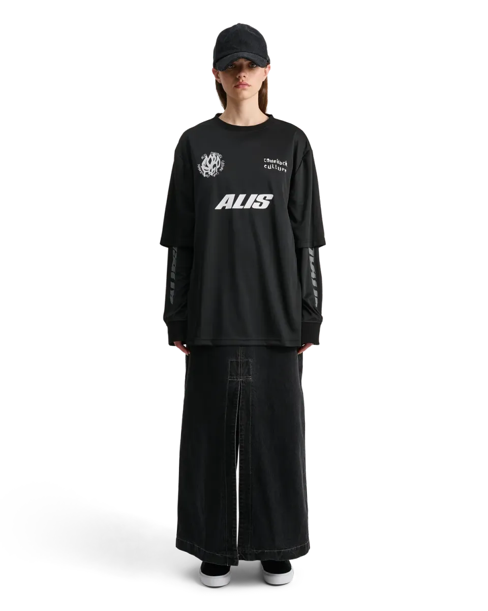 Alis Comeback Club 2-layer jersey sort polyester