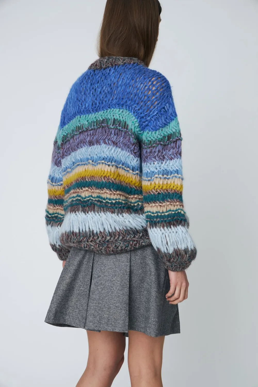 Dawnxdare Genova pullover striktrøje 630 Blue Sky