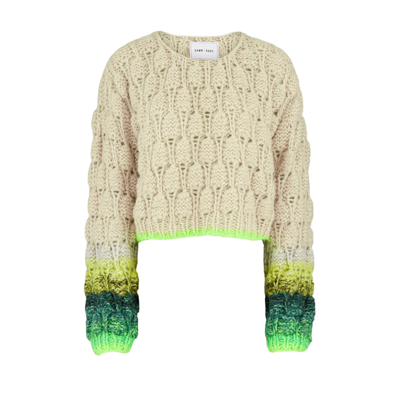 DAWN x DARE Angel Shade 416 Lime sweater cropped