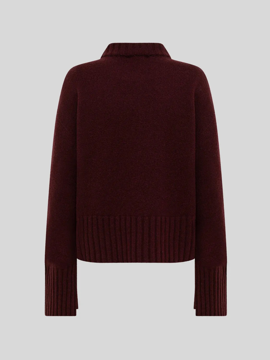 Laneus Boxy Crew Neck striktrøje fico uld cashmere