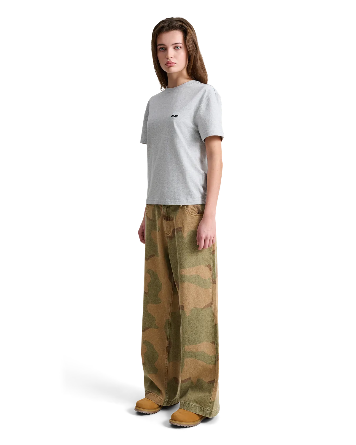 Alis Bam Wide Fit jeans camouflage 100% bomuld