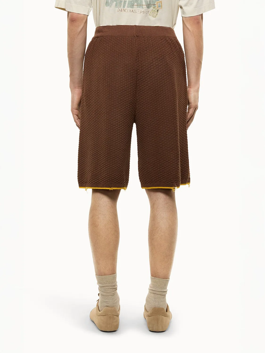 Laneus Bermuda Venice Beach shorts chokolade bomuld