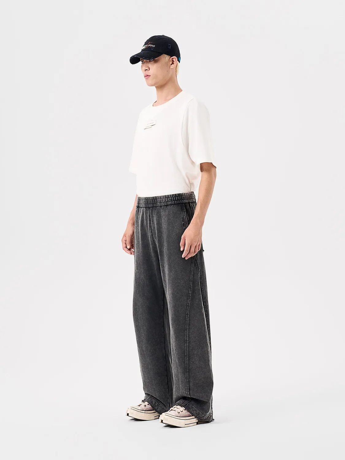 Feng Chen Wang Tie-Dye sweatpants patchwork vasket
