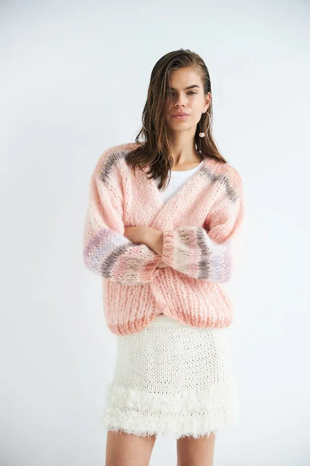 DAWNXDARE EDEN cardigan 203 baby pink stribet