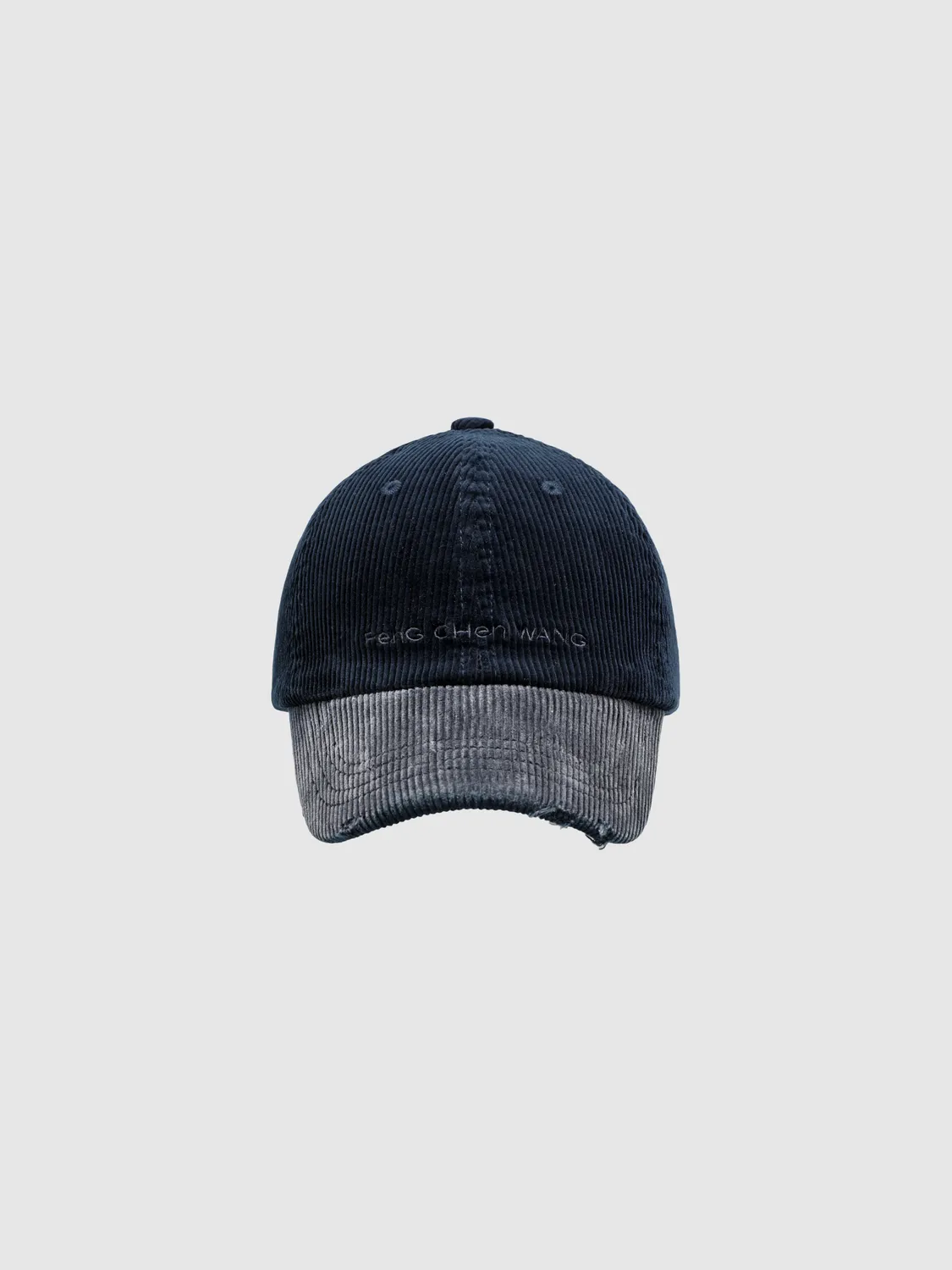 Feng Chen Wang Blue Washed Corduroy kasket blå OS