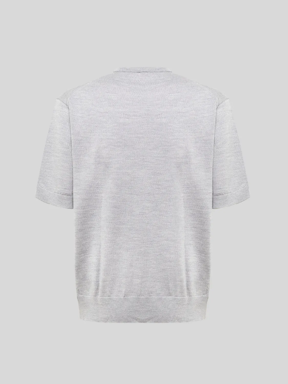 Laneus Merino T-shirt gråmeleret herre merinould