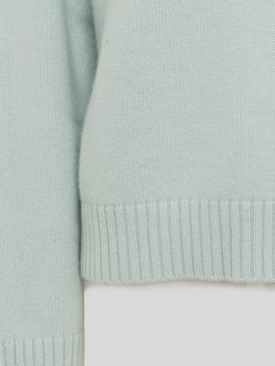 Laneus Wool Angora Mock Neck sweater sage green uld