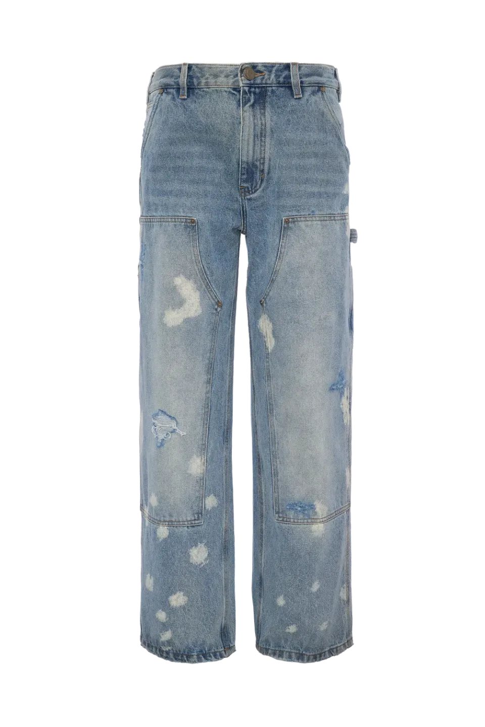 Hellstar Distressed Carpenter Jeans blå baggy