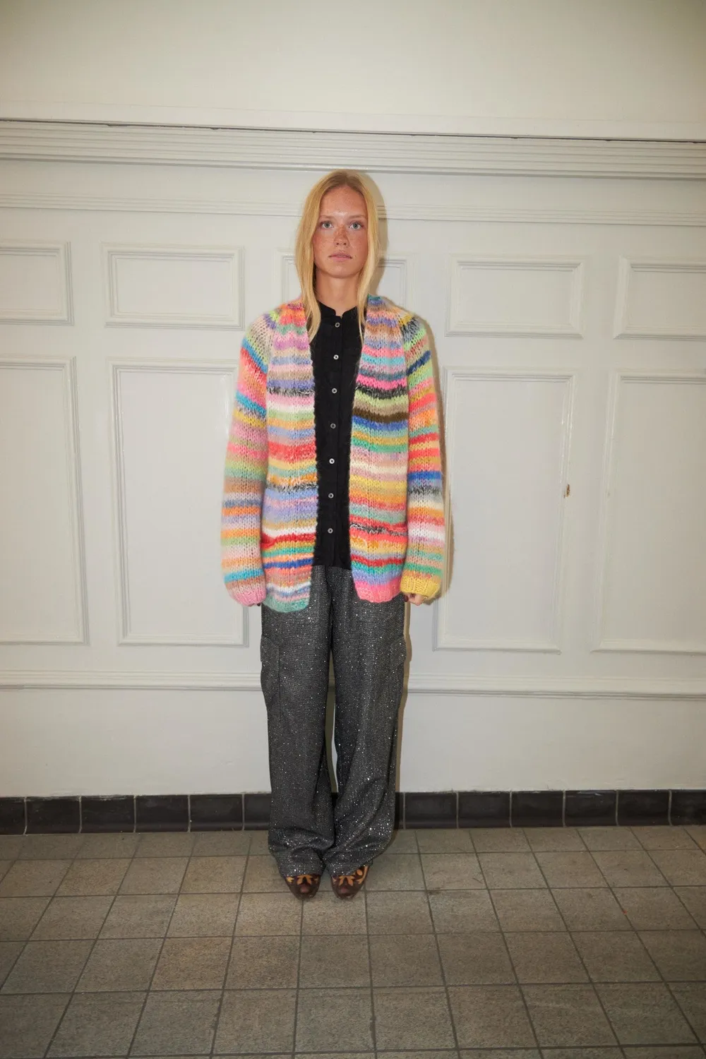 DAWNXDARE MARS DS strikcardigan 900 multi stribet