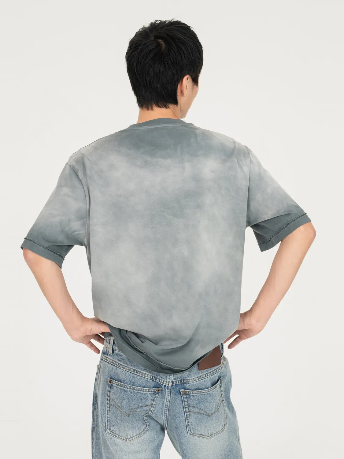 Feng Chen Wang 2 in 1 washed t-shirt grå