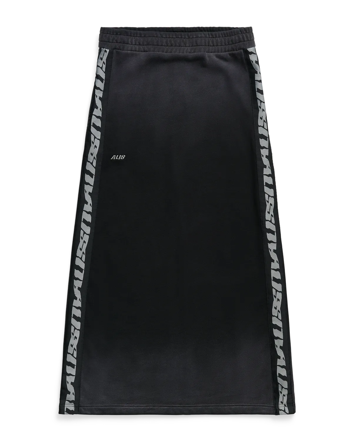 Alis Nirah long jersey nederdel faded black bomuld