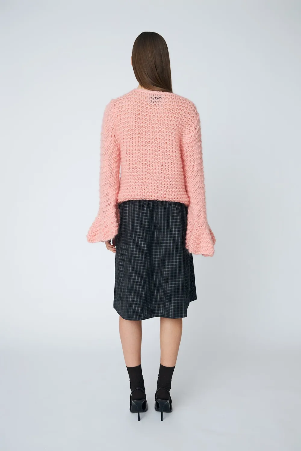 DAWNXDARE Weronica Top 203 Baby Pink striktrøje mohair