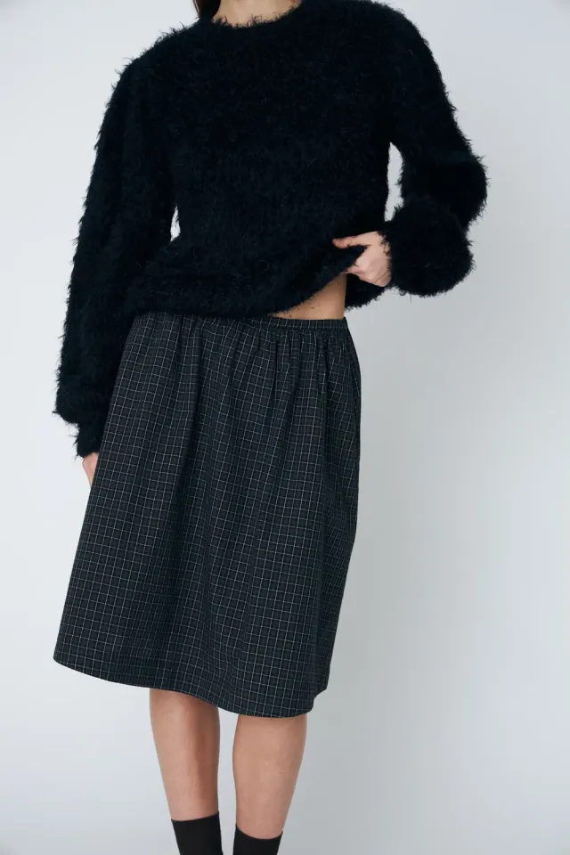 DAWNXDARE Babs pullover 199 Black pelsstrik