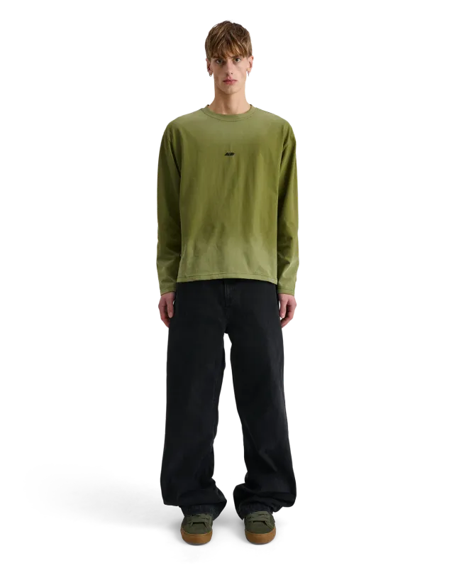 Alis Joshua longsleeve falmet oliv bomuld