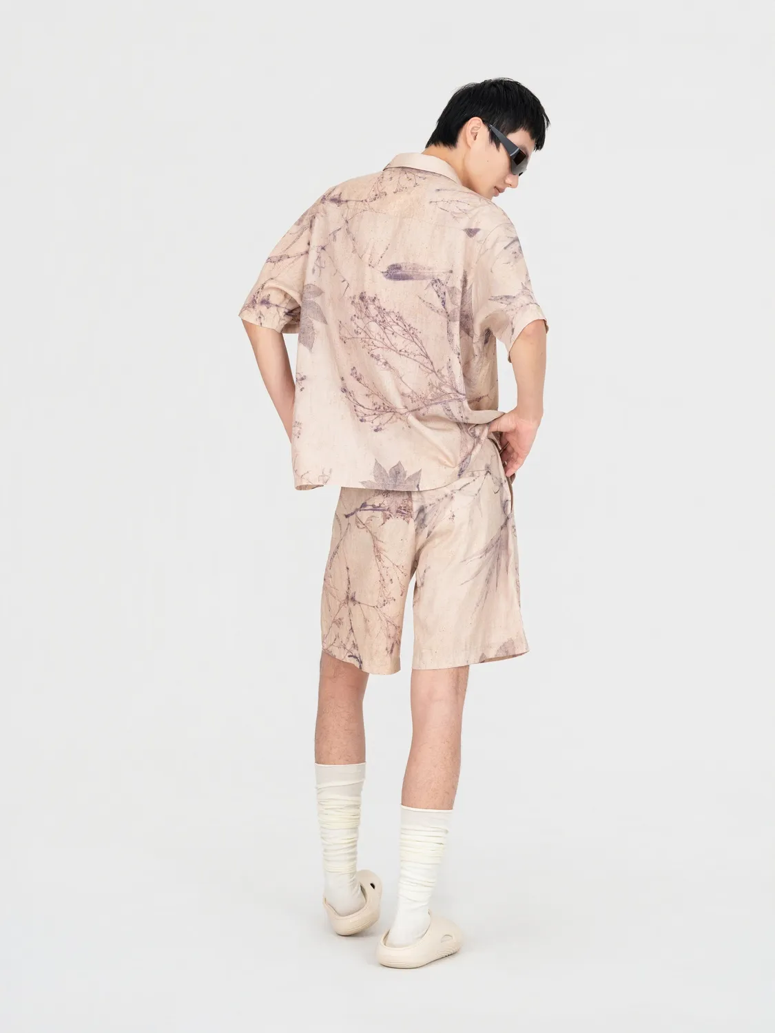 Feng Chen Wang Printed Plant Dye skjorte plantefarve