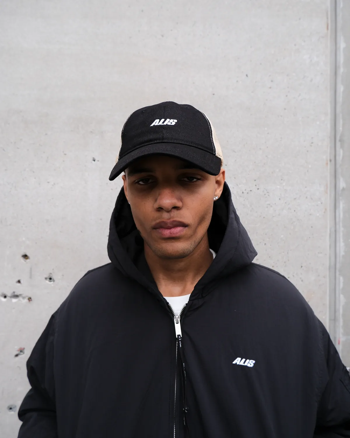 Alis Donnei trucker cap kasket sort bomuld
