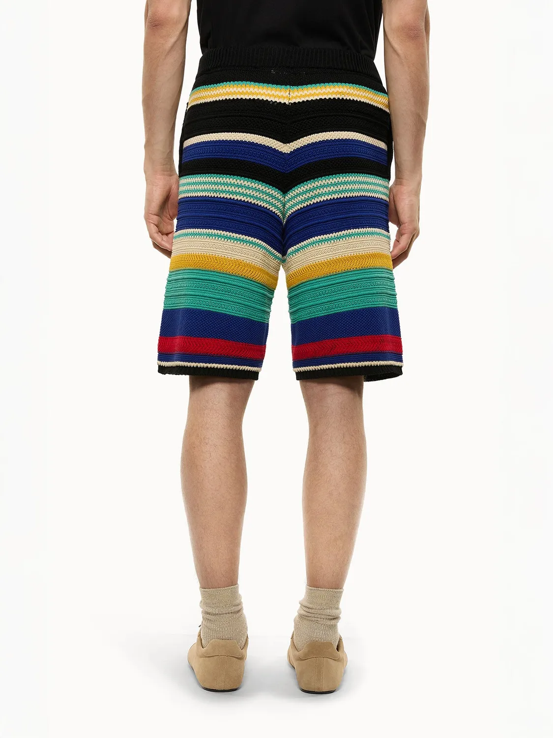 Laneus Multi-Coloured bermudashorts sort-mix bomuld
