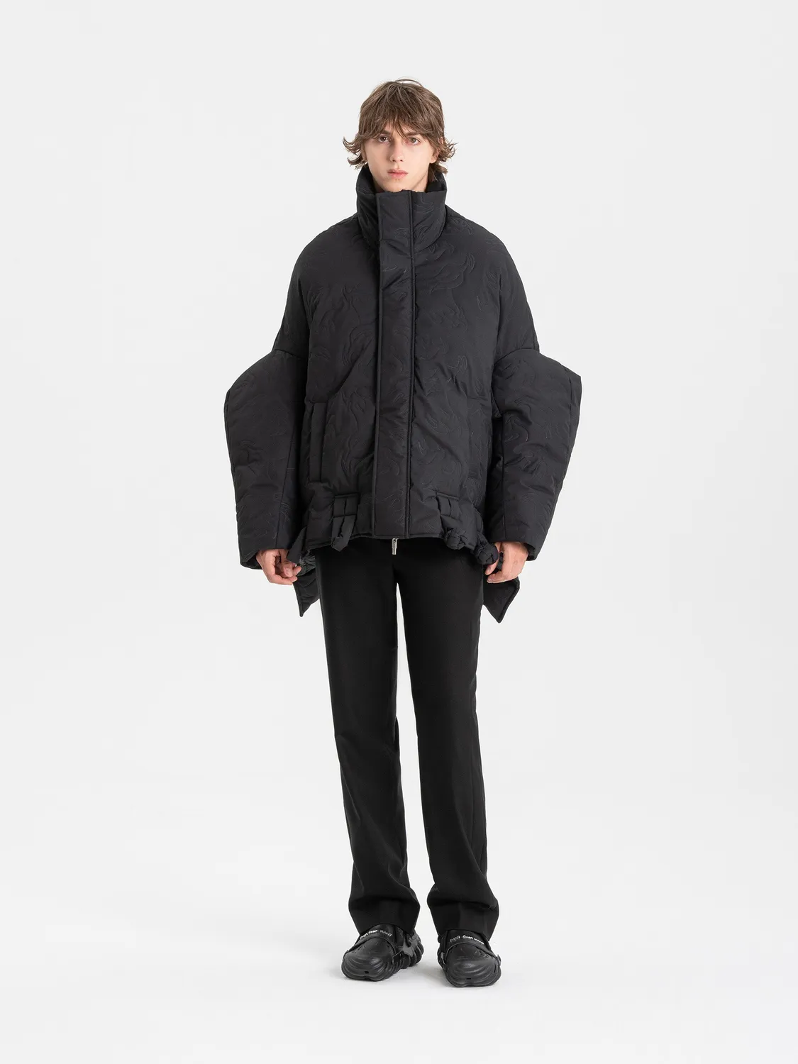 Feng Chen Wang Upside Down Quilted Phoenix jakke