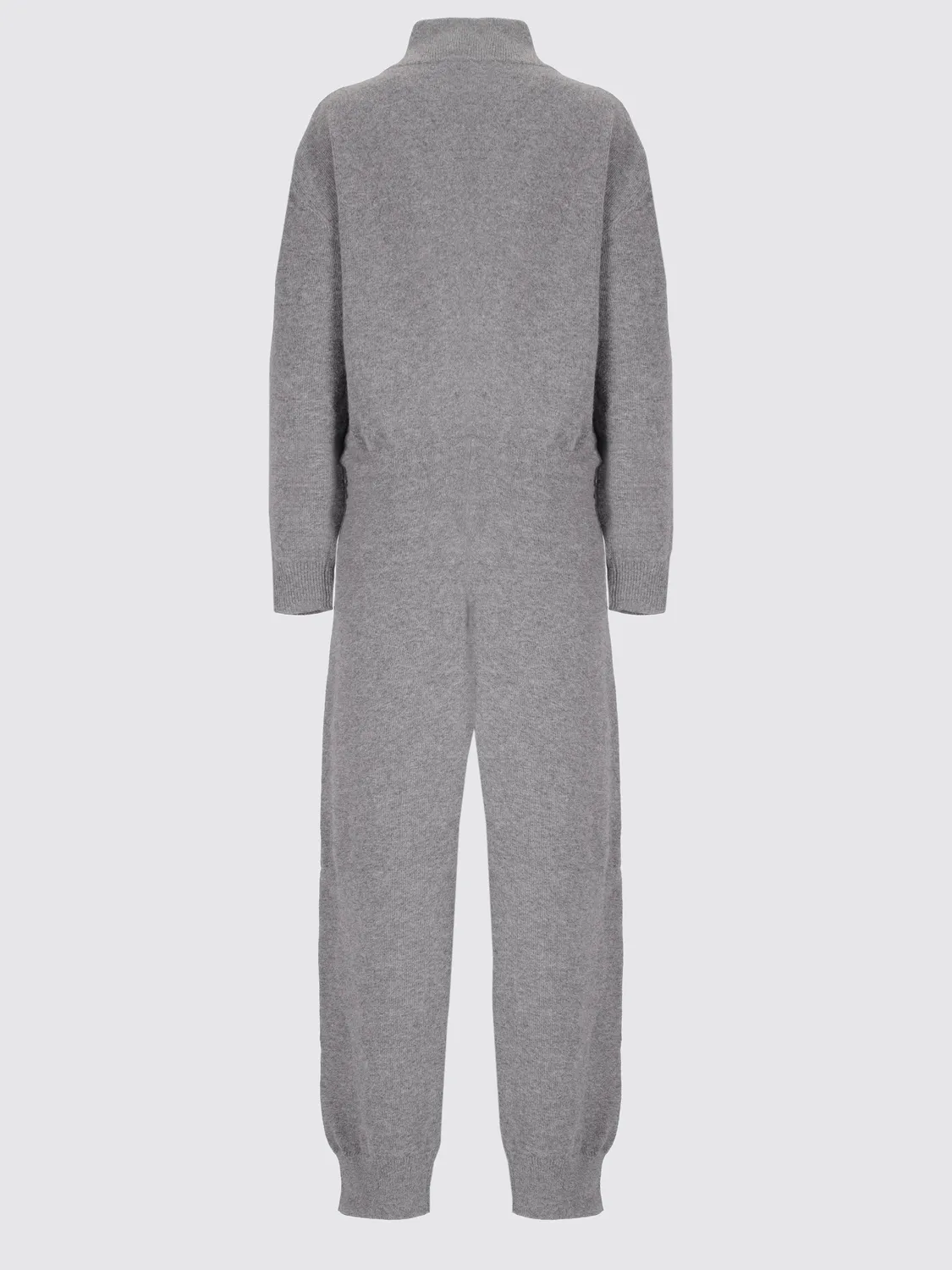 Laneus Knit buksedragt gråmeleret uld alpaka