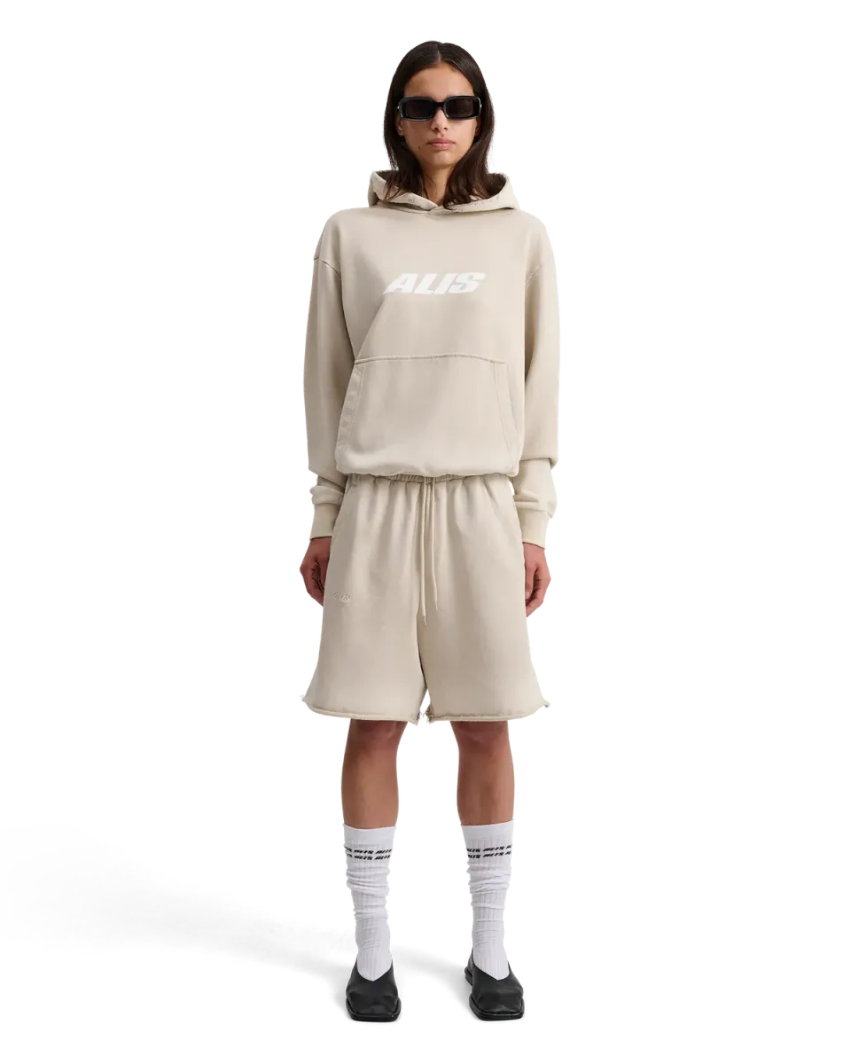 Alis Aori Hoodie hættetrøje Faded Sand chest logo