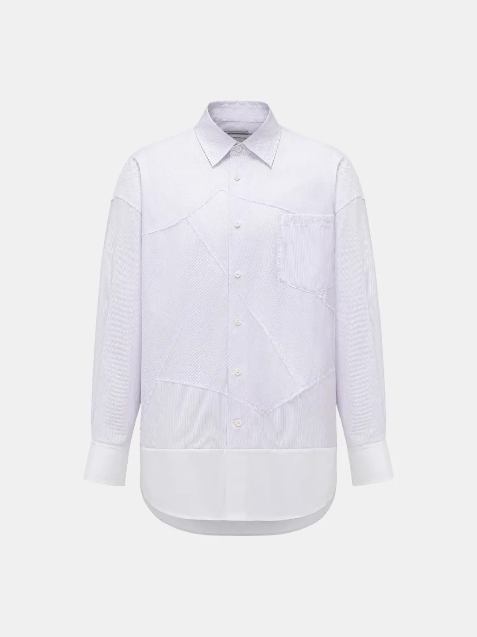 Feng Chen Wang Patchwork skjorte bomuld afslappet