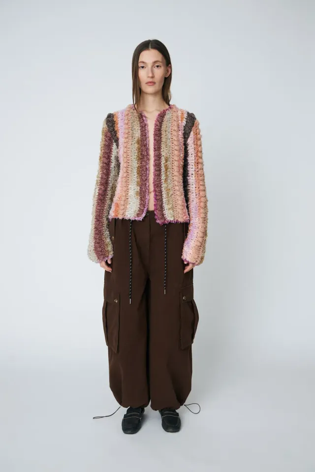 DAWNXDARE PALMA strikcardigan canyon rose