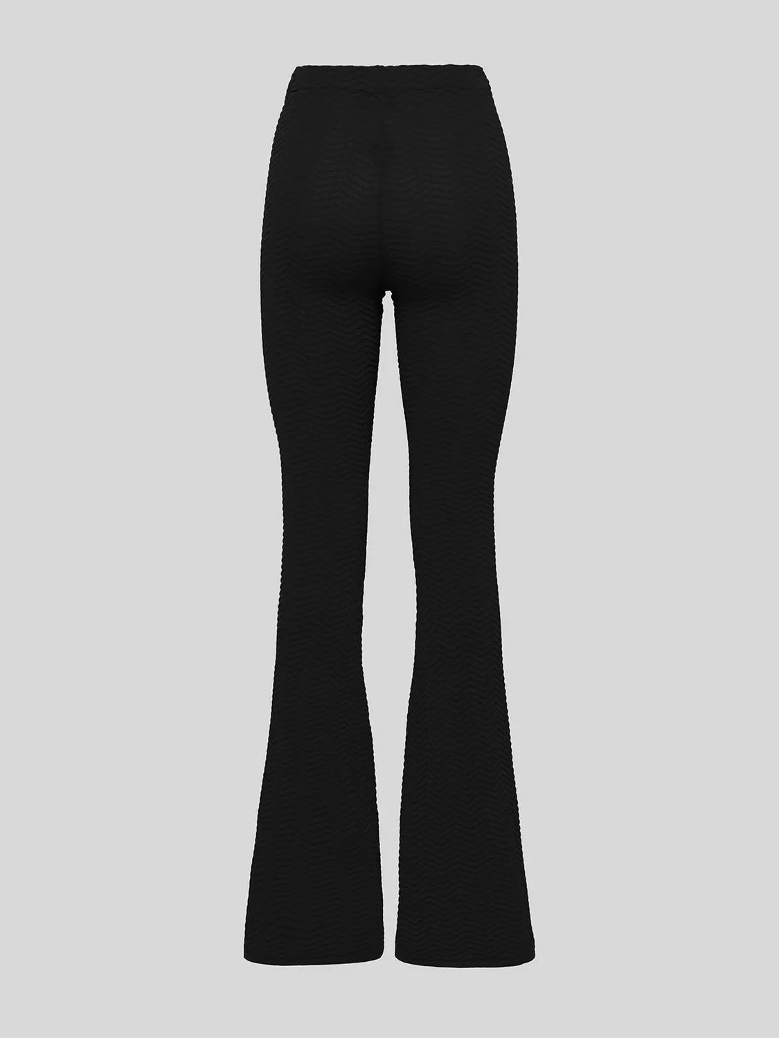 Laneus strikleggings sort viskose flare