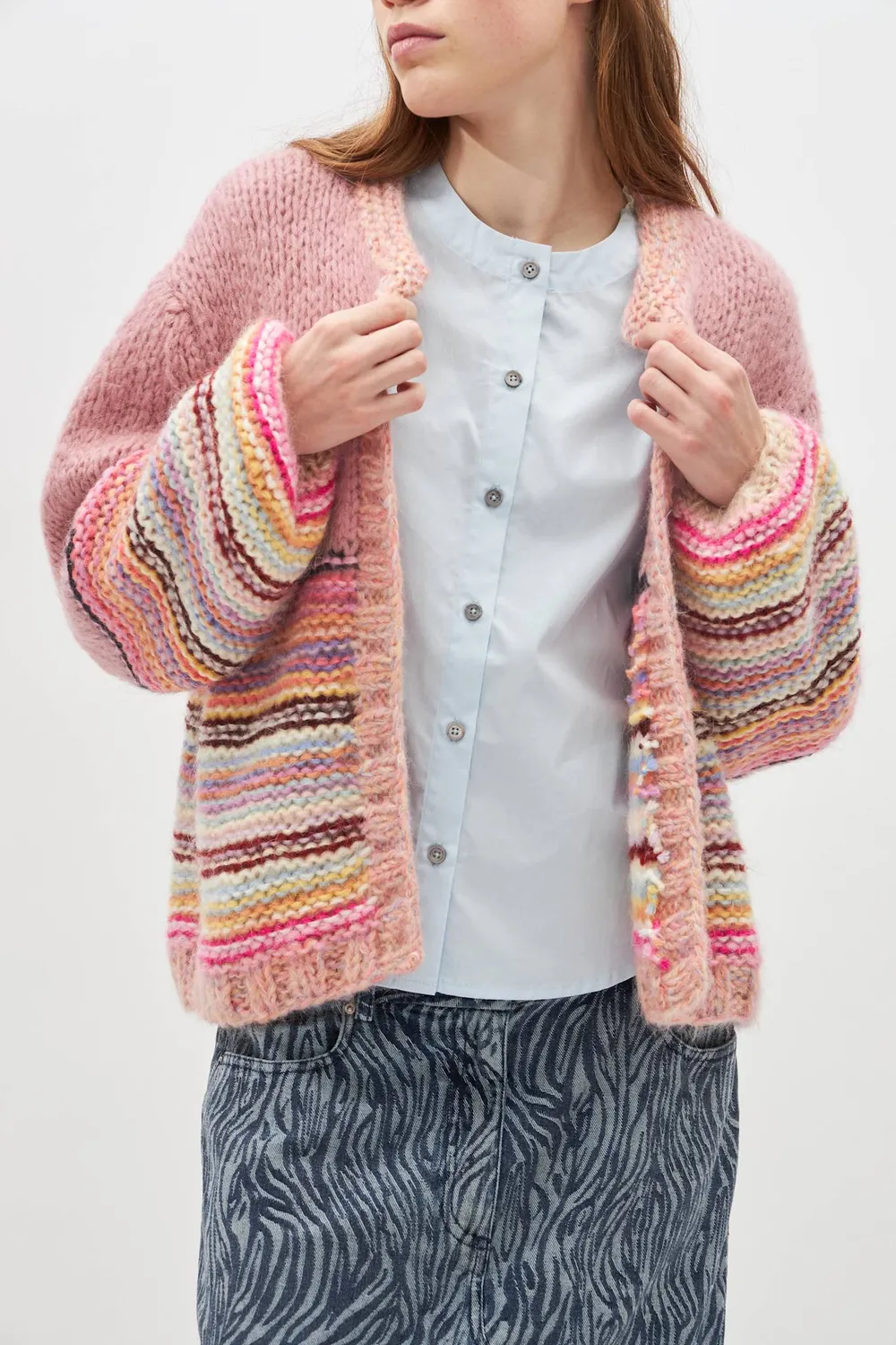 DAWNXDARE Gabi 800 Candy Stripes strikcardigan