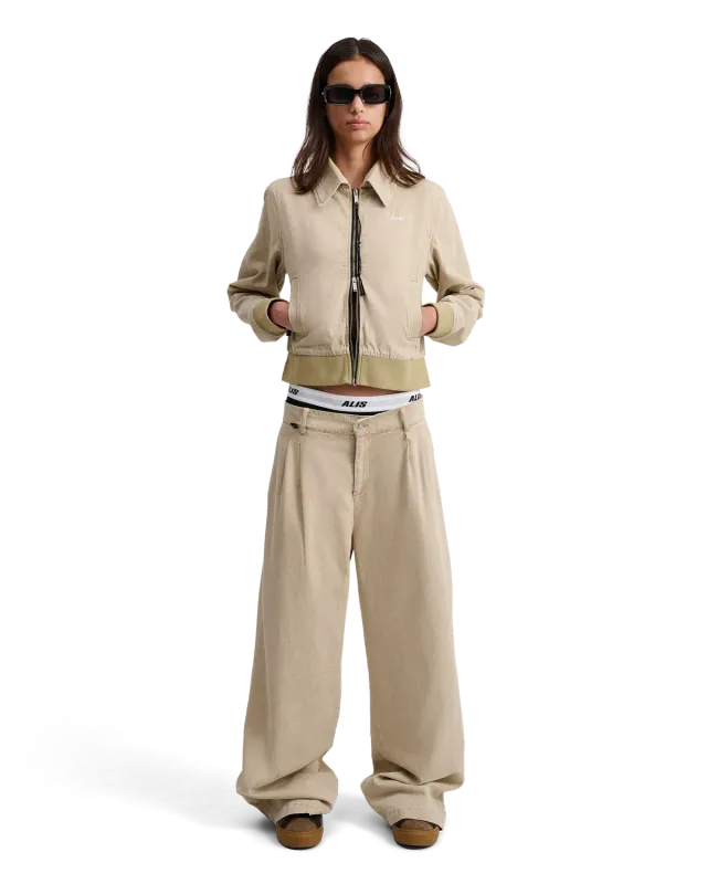 Alis Phylli chino bukser wide fit Faded Sand