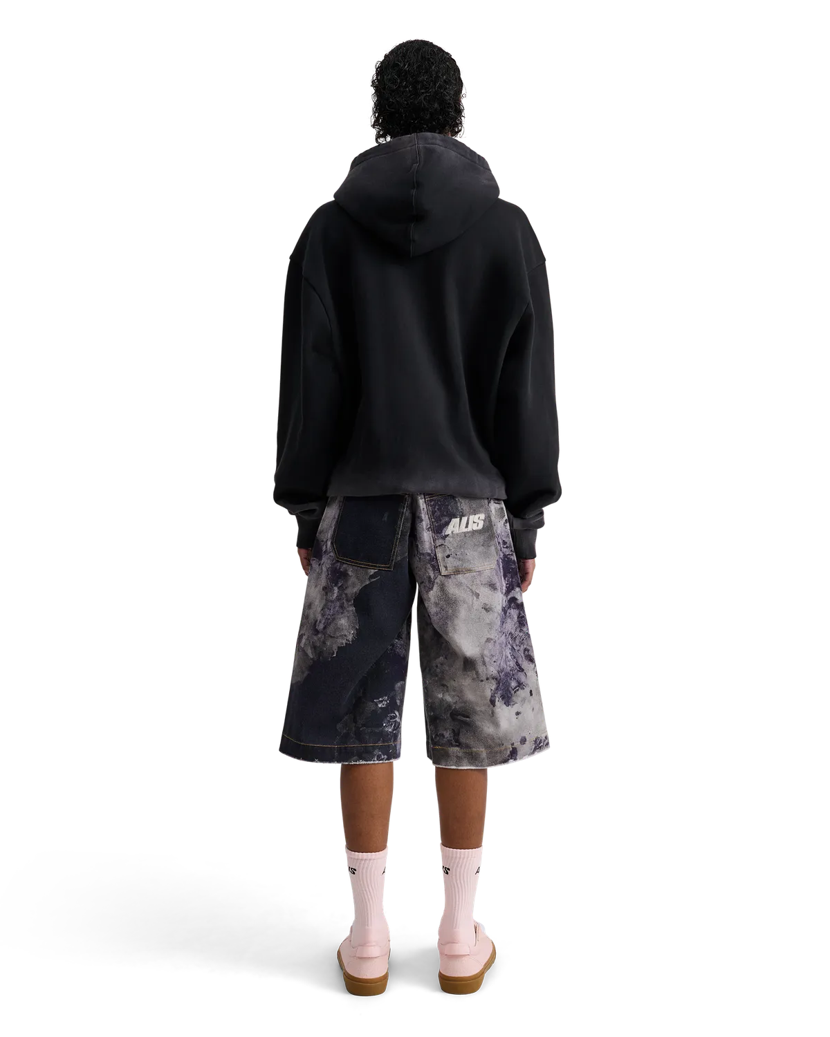 Alis Aori hoodie Faded Black oversized bomuld