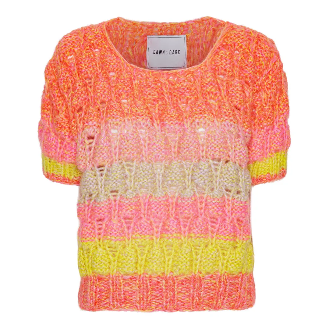 DAWNXDARE ACACIA SHADE strik top 910 FLUO PINK mohair