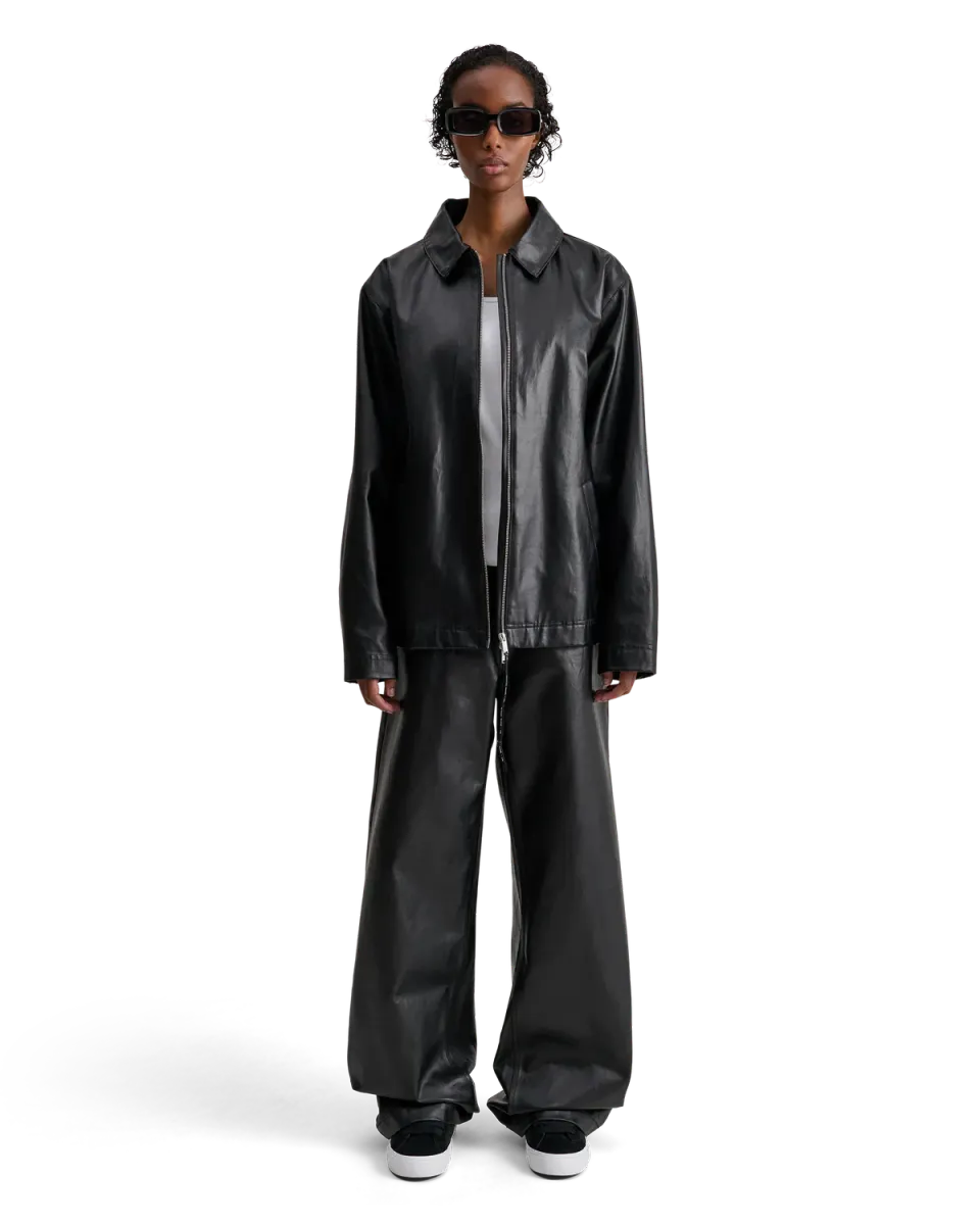 Alis Viren arbejdsjakke glossy black coated