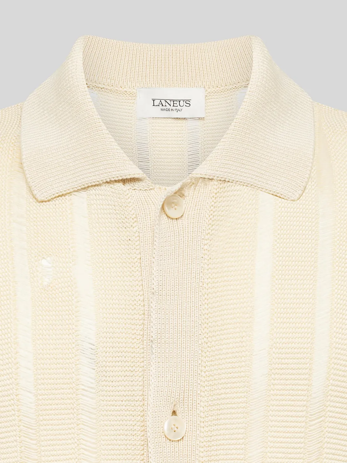 Laneus polo strik økologisk bomuld beige