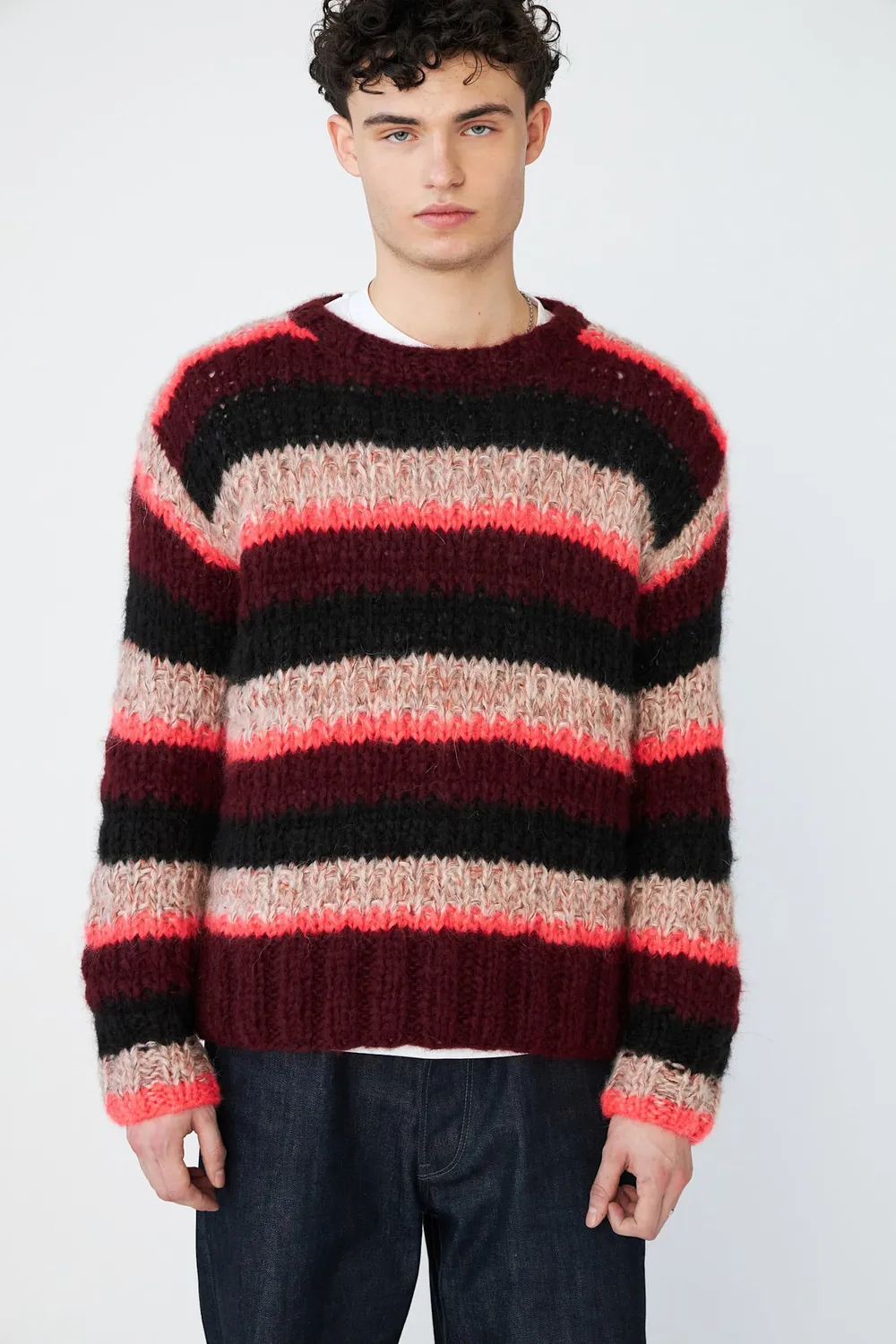 DAWNXDARE Savannah pullover 939 burgundy stribet