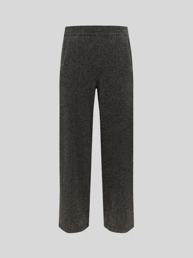 Laneus Cashmere and Silk Trousers bukser Grey kashmir
