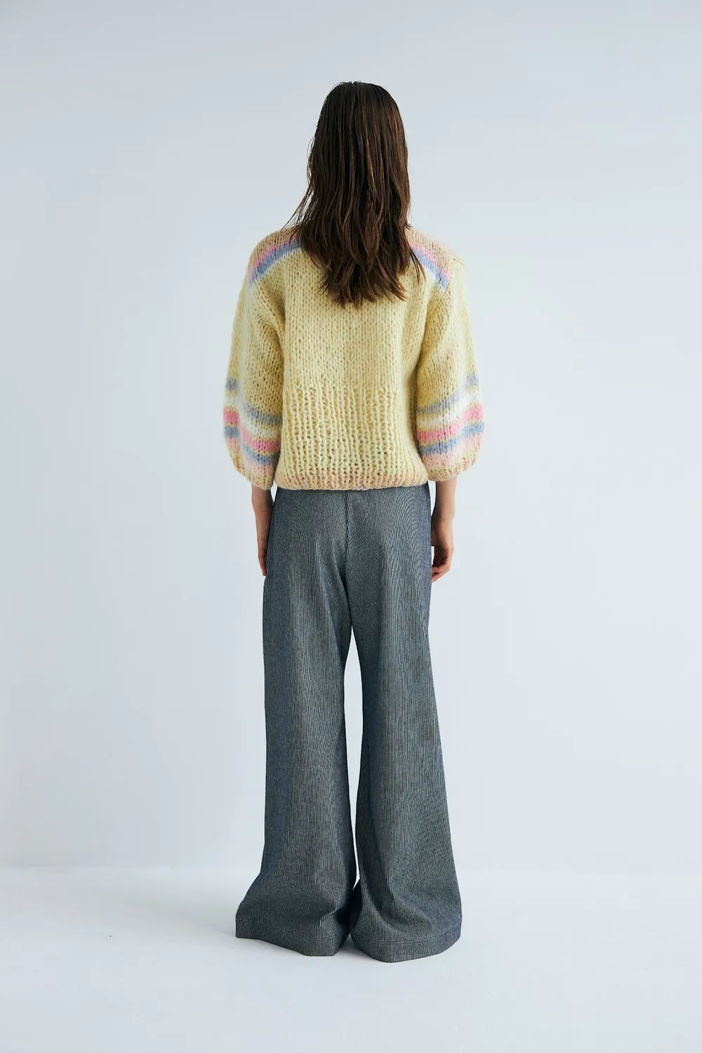 DAWNXDARE EDEN 217 cardigan YELLOW stribet