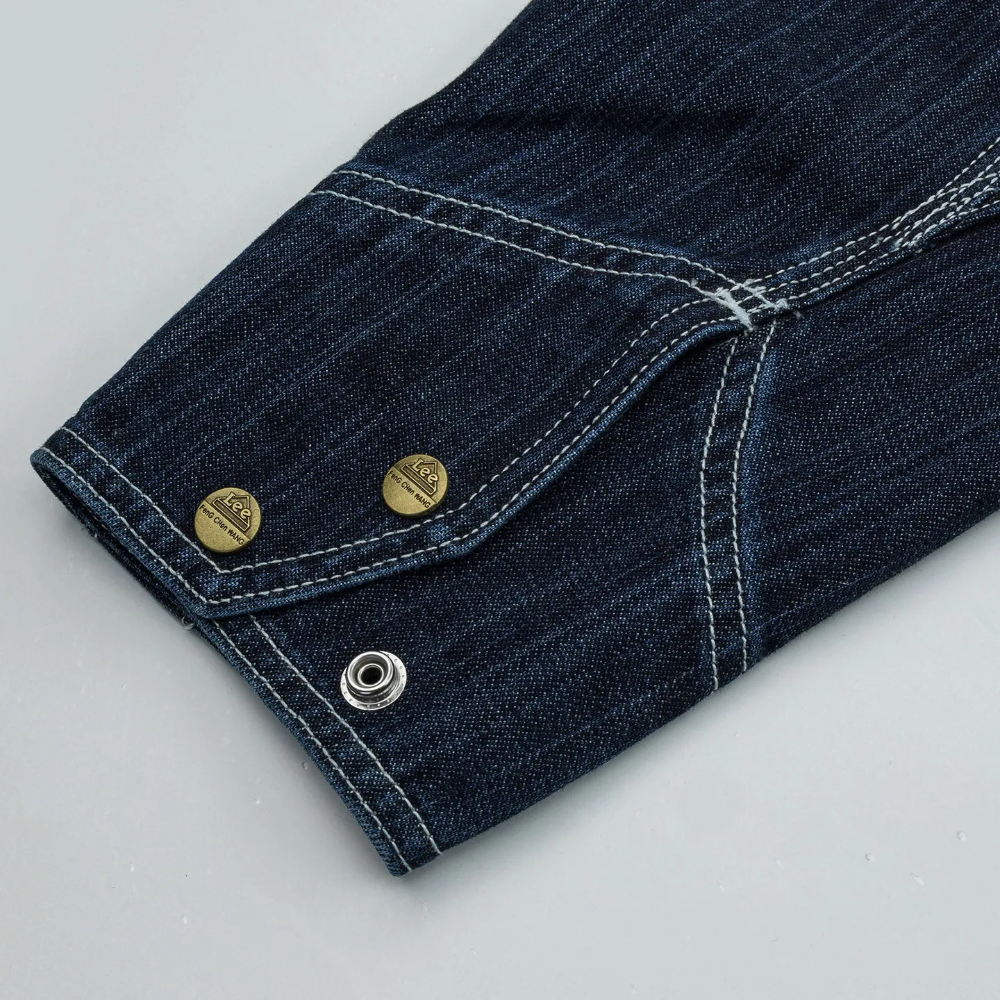Feng Chen Wang x Lee 91B denimjakke mørk denim