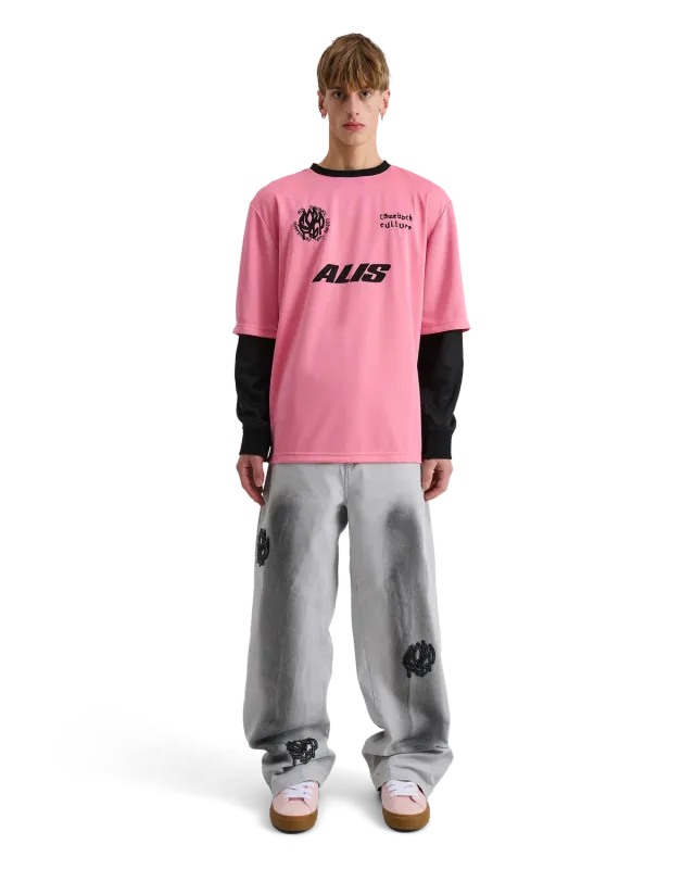 Alis Comeback Club 2-lags jersey pink sort