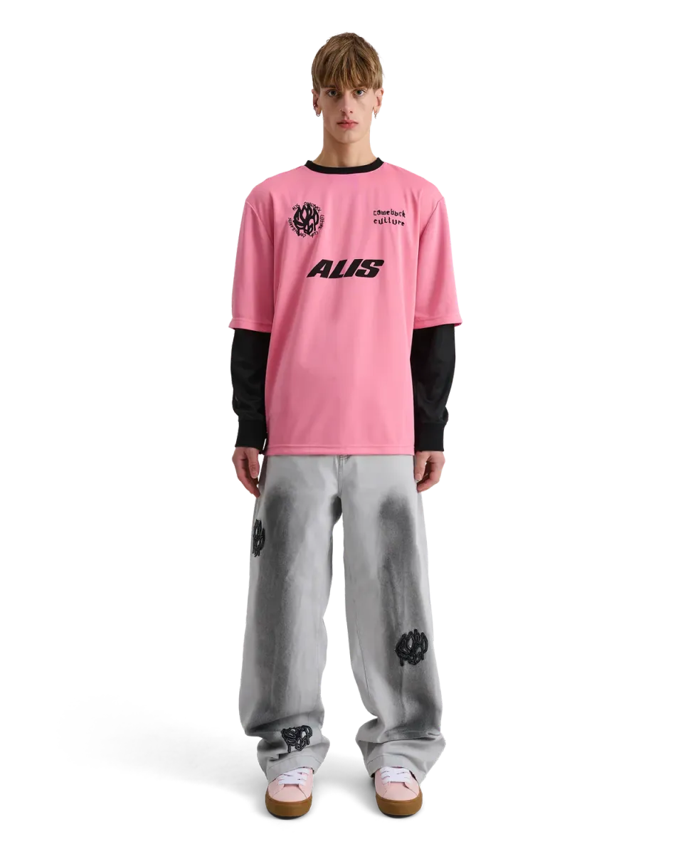 Alis Comeback Club 2-lags jersey pink sort