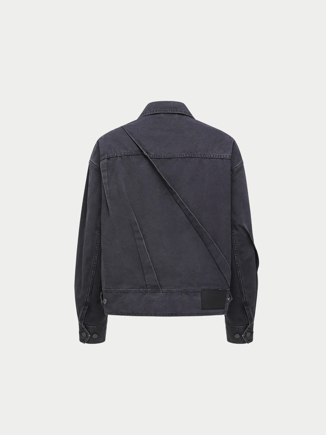 Feng Chen Wang Washed Pleated denimjakke vasket