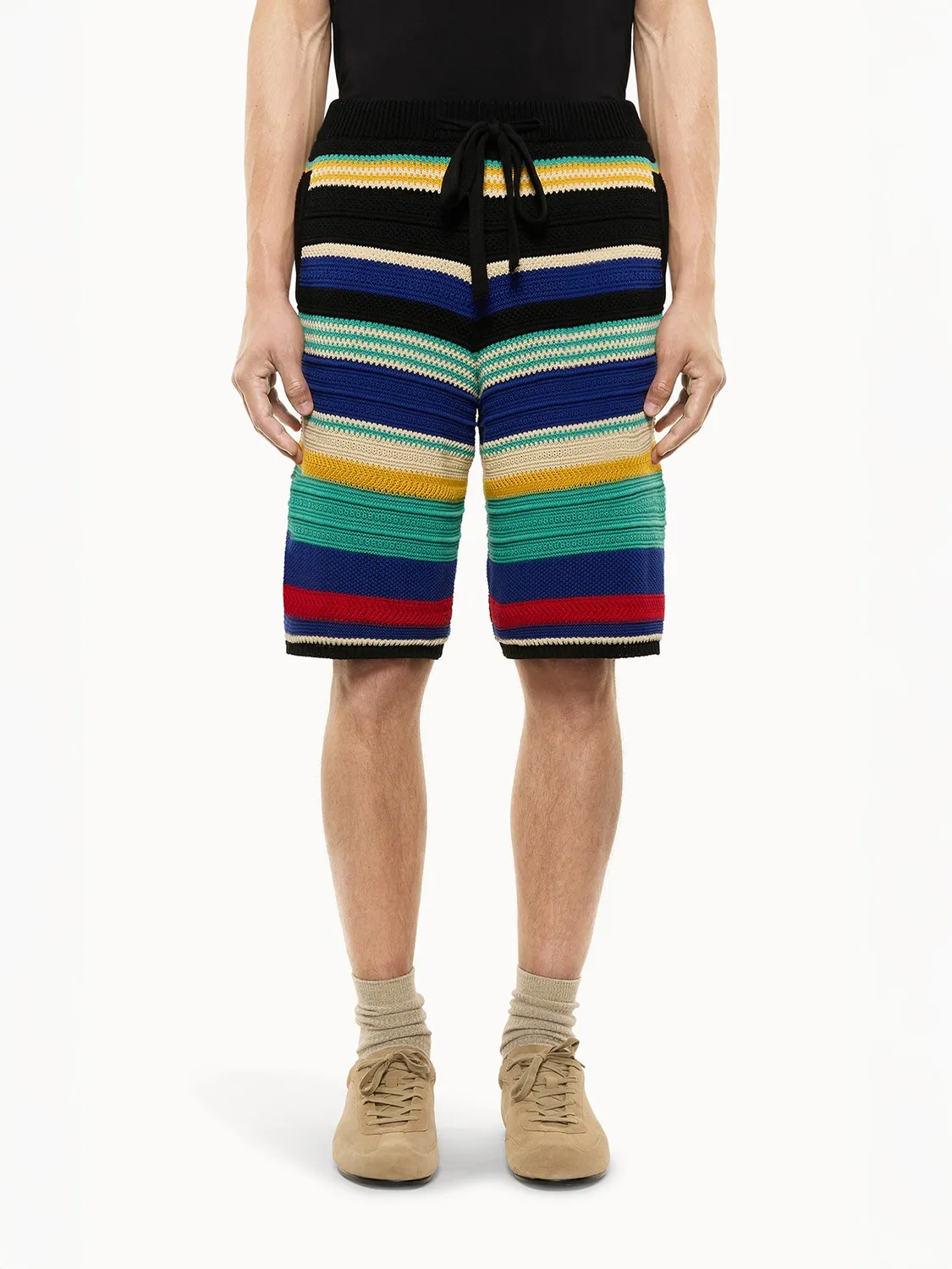 Laneus Multi-Coloured bermudashorts sort-mix bomuld