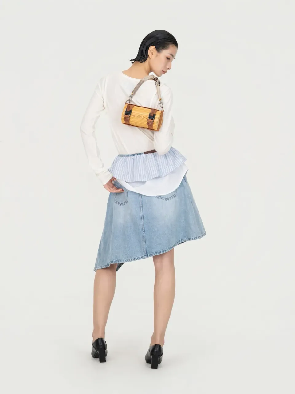 Feng Chen Wang 2-in-1 Bamboo taske brun cylinder