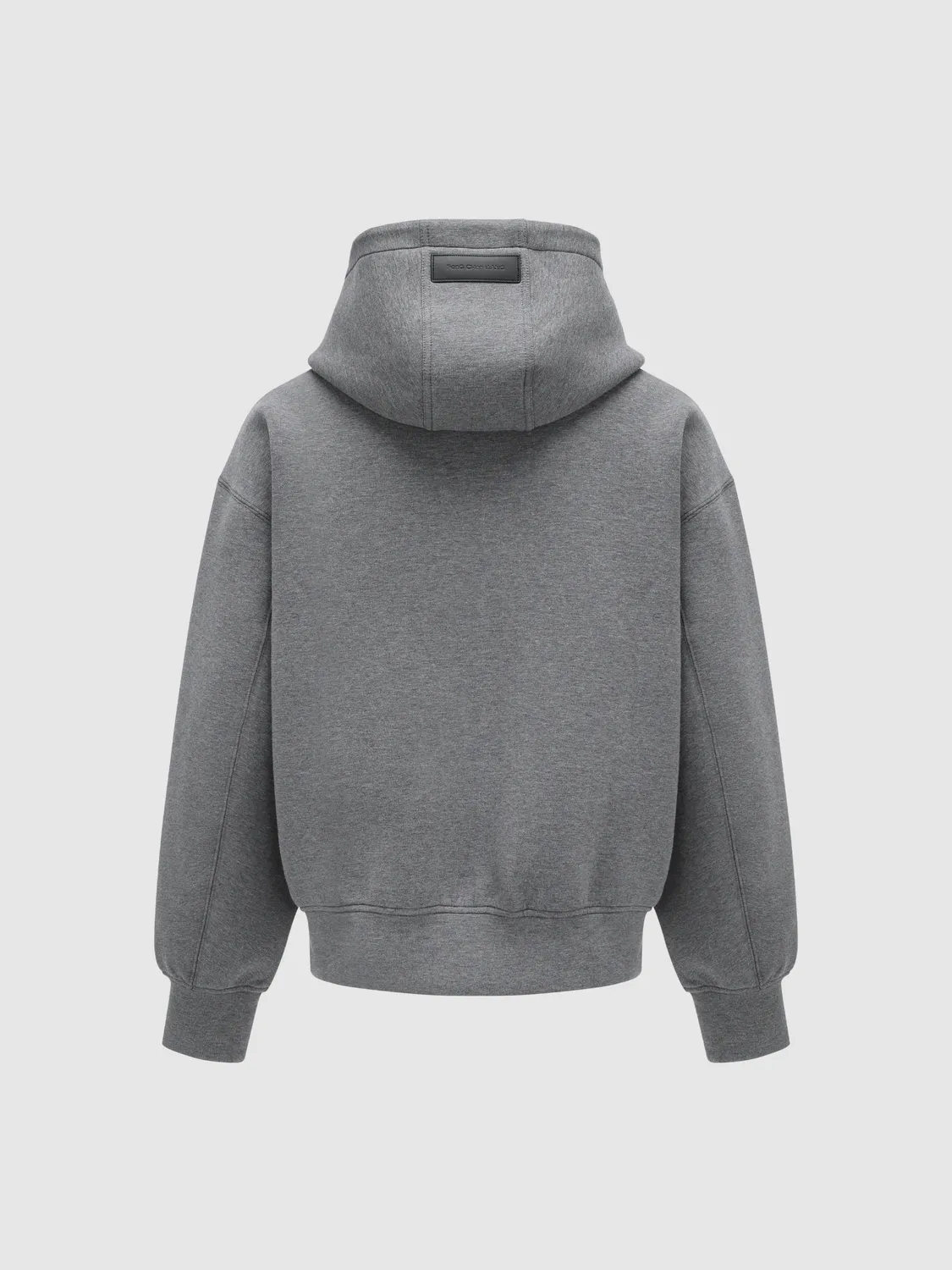 Feng Chen Wang Grey Spacer hoodie lynlås grå